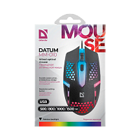 Мышь проводная Defender MM-010 Datum классическая USB черный (1/100)