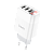 Сетевое З/У HOCO C93A 3USB 3.4A белый (1/12/120)