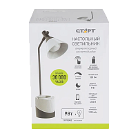 Светильник настольный Старт CT92 9W белый черный (1/12)