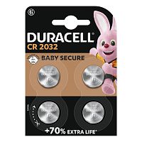 Батарейка Duracell CR2032 BL4 Lithium 3V (4/24/144) 