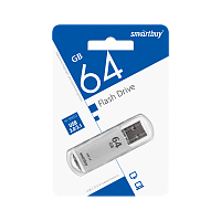 Флеш-накопитель Smartbuy V-Cut 64GB USB3.0 пластик серебряный