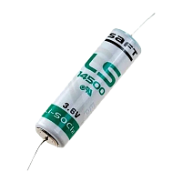 Батарейка Saft 14500 AA bulk Li-SOCl2 3.6V с аксиальными выводами (1/20/400)