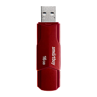 Флеш-накопитель Smartbuy Clue 16GB USB2.0 пластик бургунди