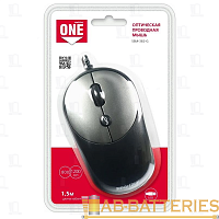 Мышь проводная Smartbuy 382 ONE классическая USB черный серый (1/40) 