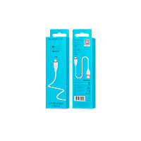 Кабель Borofone BX17 USB (m)-Lightning (m) 1м 2.4A ПВХ белый (1/648)