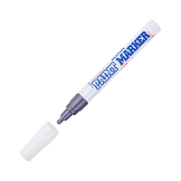 Маркер промышленный MunHwa PAINT MARKER PM-06 4.0мм нитрокраска серебряный (1/12/576)