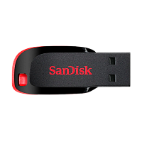 Флеш-накопитель SanDisk Cruzer Blade CZ50 16GB USB2.0 пластик черный 