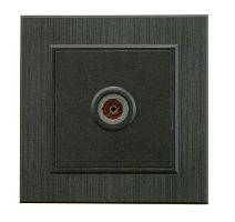 Розетка TV Makel KAREA LINE STAR 1гн. черный 86054007
