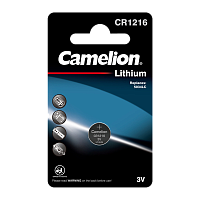 Батарейка Camelion CR1216 BL1 Lithium 3V (1/10/1800)