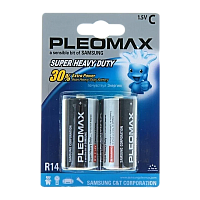 Батарейка Pleomax Super R14 C BL2 Heavy Duty Heavy Duty 1.5V (2/12) 