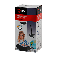 Светильник настольный ЭРА NLED-435 4W 220V 6LED IP20 прищепка черный (1/6)