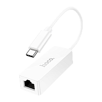 Адаптер HOCO UA22 Type-C (m)-RJ-45 (f) белый (1/19/190)