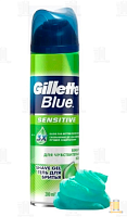 Гель для бритья Gillette BLUE для чувствительной кожи 200мл (1/3/6)