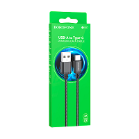 Кабель Borofone BX87 USB (m)-Type-C (m) 1м 3.0A нейлон черный (1/360)