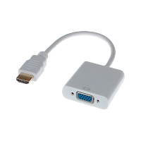 Переходник KS-IS HDMI (m)-VGA (f) 0.2м белый