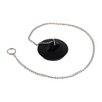 Пробка для ванной Рыжий кот "Эконом" черный (1/6/144)