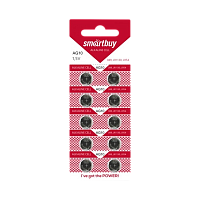 Батарейка Smartbuy G10/LR1130/LR54/389A/189 BL10 Alkaline 1.5V (10/100/2000)