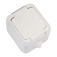 Розетка накладная Makel Nemli Yer со шторкой 18304 (1/10)