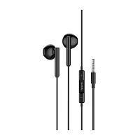 Наушники вставные HOCO M64 с микр. черный (1/20/120)