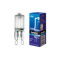 Лампа галогенная Camelion G9 4W 2700К 207-244V капсула BL1 прозрачная