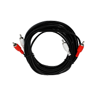 Кабель ENERGY POWER 2xRCA (m)-2xRCA (m) 5.0м ПВХ черный в пакете (1/300)