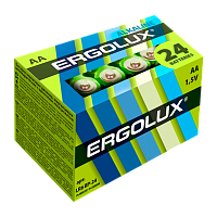 Батарейка Ergolux LR6 AA БОКС24 Alkaline 1.5V (24/240/480) 