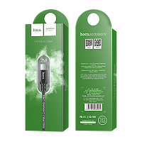 Кабель HOCO X14 USB (m)-microUSB (m) 2м 1.7A нейлон черный (1/33/330)
