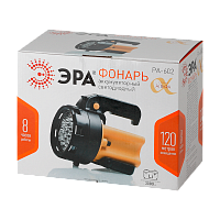 Фонарь туристический ЭРА PA-602 АЛЬФА 3W 19LED от аккумулятора компас оранжевый (1/8)