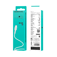 Кабель Borofone BX16 USB (m)-Type-C (m) 1м 2.0A ПВХ белый (1/648)