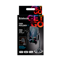 Держатель автомобильный Defender Car holder 111 присоска черный (1/48)