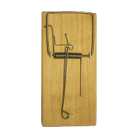 Мышеловка против грызунов Рыжий кот 125мм x 60мм фанера (1/24/192)