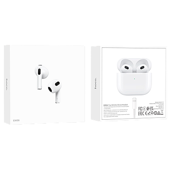 Наушники вставные HOCO EW26 bluetooth 5.3 с микр. белый (1/20/200) 