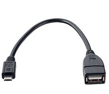 Кабель Perfeo USB (f)-microUSB (m) 0.2м черный (1/100)