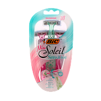 Бритва BIC "Miss Soleil Sensitive" 3 лезвия 3шт. (1/10) 