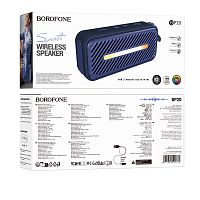 Портативная колонка Borofone BP20 bluetooth 5.3 синий (1/24) 