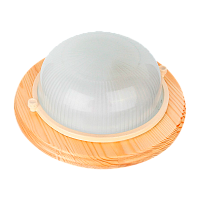 Светильник влагозащищенный Camelion 1302D 60W 230V E27 IP54 накладной клён (1/8)