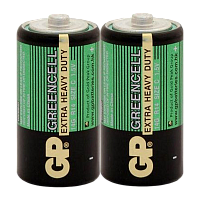 Батарейка GP GreenCell R14 C Shrink 2 Heavy Duty 1.5V (2/24/480)