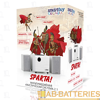 Колонки 2.1 Smartbuy Sparta 12W FM/SD Jack 3.5мм белый (1/6) 