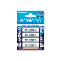 Аккумулятор предзаряженный RTU Panasonic HR6 AA BL4 NI-MH eneloop 1900mAh (4/40/480) 