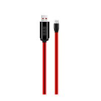 Кабель HOCO U29 USB (m)-microUSB (m) 1.2м 2.0A силикон красный (1/20/200)