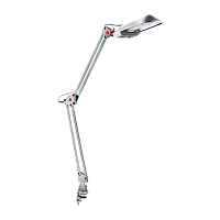 Светильник настольный Camelion KD-017C 11W 230V 2G7 струбцина +лампа серебряный (1/6)