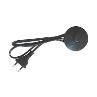 Кабель питания Прогресс для бра 1.7м 10A 2x0.5мм² с кнопкой черный (1/200)