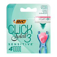 Сменные кассеты BIC "CLICK 3 SESITIVE" 3 лезвия 4шт. (цена за 1 шт) (4/24/96)