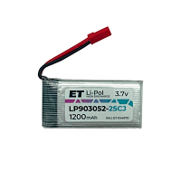 Аккумулятор ET LP903052-20C Li-Pol, 3.7В, 1200мАч (1/20)