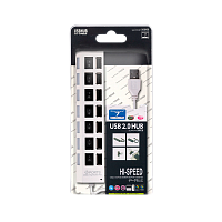 USB-Хаб Smartbuy 7207 7USB с выключателем белый