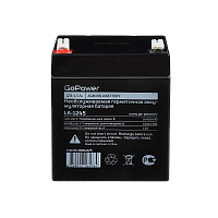 Аккумулятор свинцово-кислотный GoPower LA-1245 12V 4.5Ah клеммы T1/ F1 (1/10)