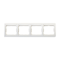 Рамка Smartbuy 4-местная горизонтальная белая "Марс"