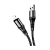 Кабель HOCO X50 USB (m)-Lightning (m) 1.0м 2.4A нейлон черный (1/31/310)