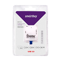Картридер Smartbuy 700 USB3.0 SD/microSD/MS/M2 белый (1/20)