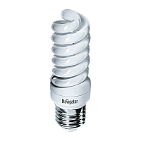 Лампа люминесцентная Navigator SF10 E27 15W 4000К 220-240V спираль (1/12/108)